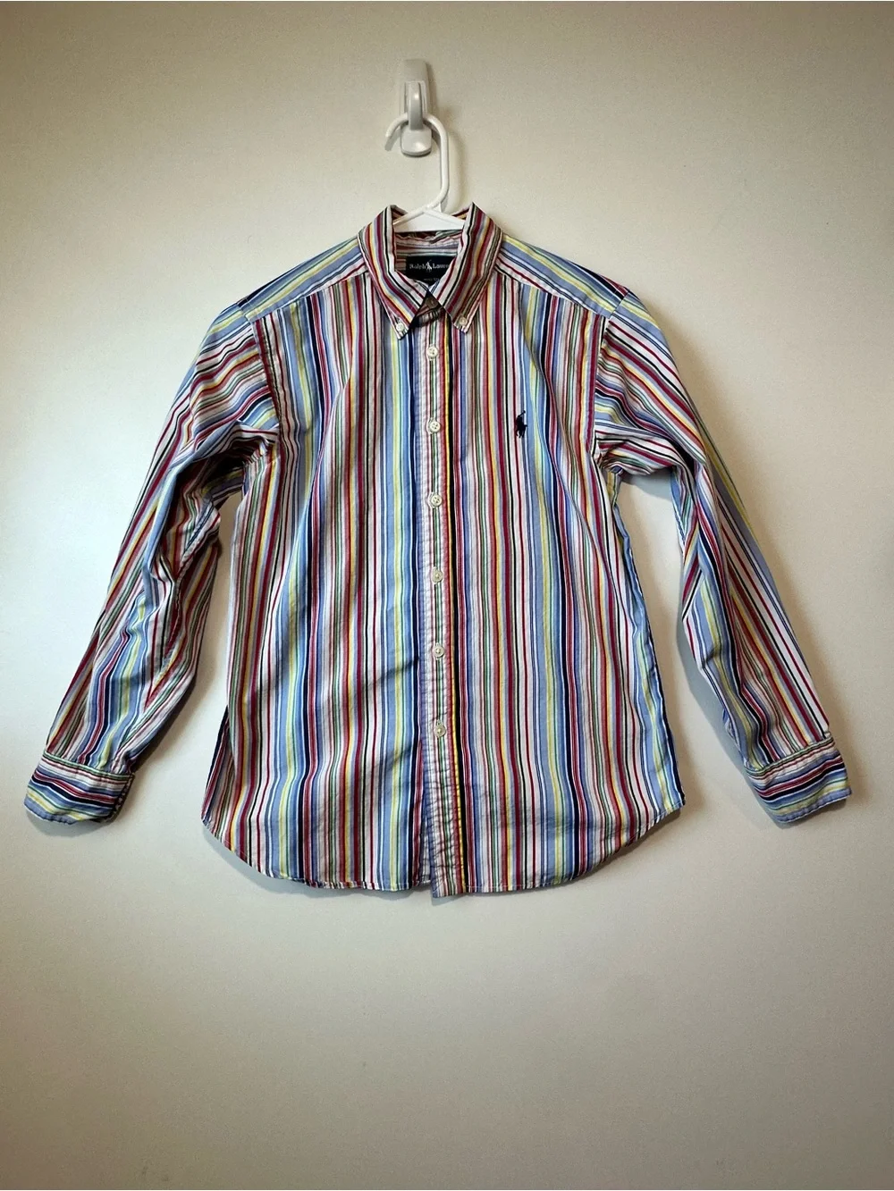Ralph Lauren Kids Multicolor Striped Button Down Shirt M (10-12)